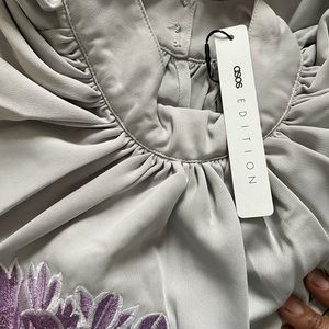 ASOS Embroidered mini trapeze dress✨